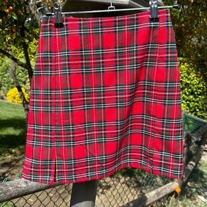 Plaid pencil skirt from Brandy Melville one size